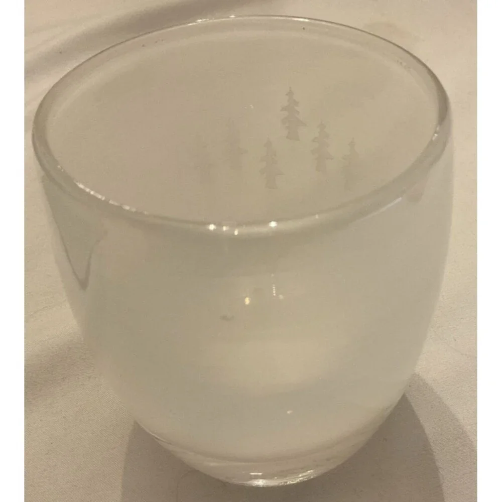 Retired Pre-Triskelion Glassybaby “Forest Walk” Name Disc Tealight Bellybutton